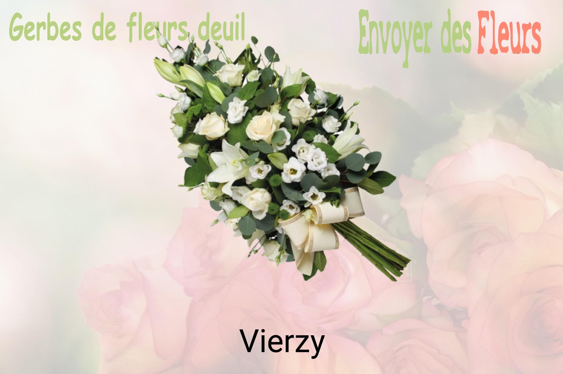 Gerbe de fleurs de deuil livrée à Vierzy